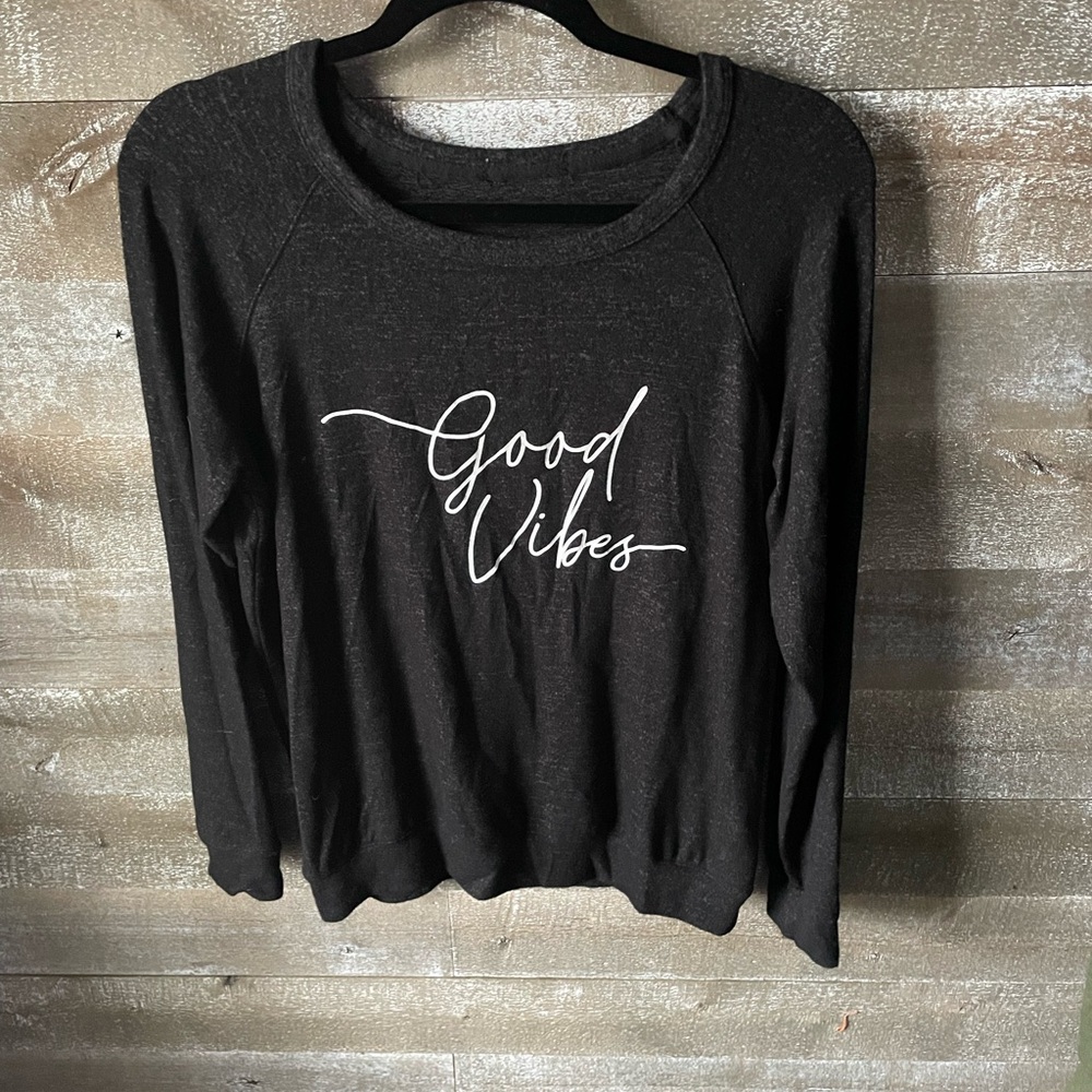 Good Vibes Black Women's Top